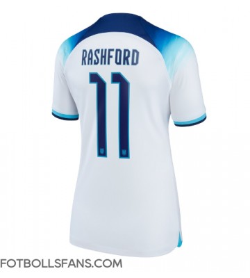 England Marcus Rashford #11 Replika Hemmatröja Damer VM 2022 Kortärmad
